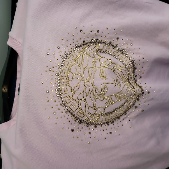 Big Girls Versace Pink Sweater (Size 10A) - Picture 3 of 3